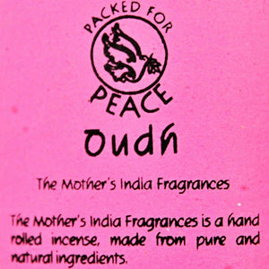 Fair Trade Hand Made 'India' Incense - 12 Mini Sticks - Oudh