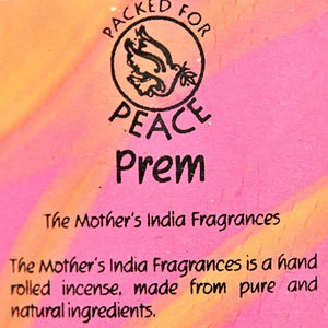 Fair Trade Hand Made 'India' Incense - 12 Mini Sticks - Prem