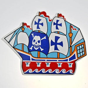 Fair Trade Kids' Magnet - Pirate Ship