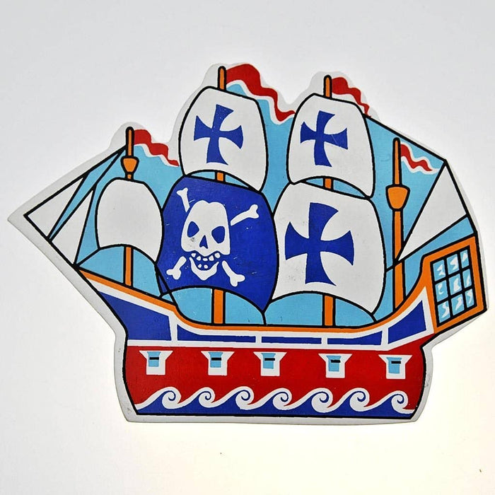 Fair Trade Kids' Magnet - Pirate Ship (WSL)