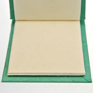 Fair Trade Mini Notebook with Cute Animal - Mint Green