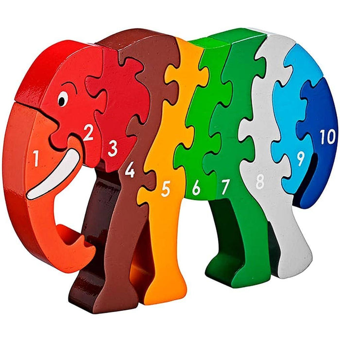 Fair Trade Number Jigsaw (1-10) - Elephant
