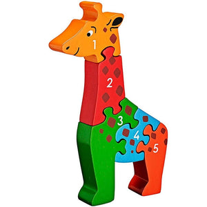 Fair Trade Number Jigsaw (1-5) - Giraffe