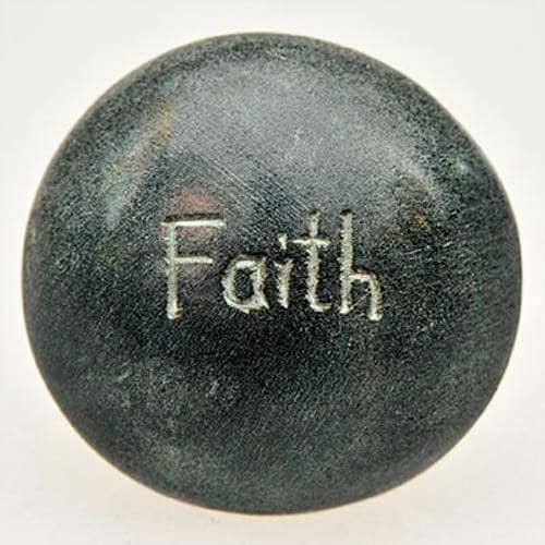 Fair Trade Palewa Pebble - Grey, 'Faith' (WSL)