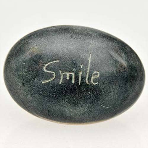 Fair Trade Palewa Pebble - Grey, 'Smile' (WSL)