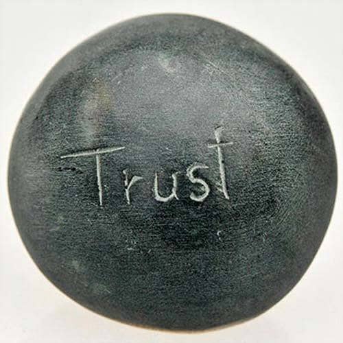 Fair Trade Palewa Pebble - Grey, 'Trust' (WSL)