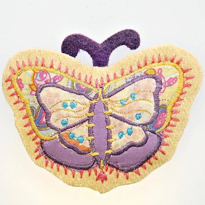 Fair Trade Pocket Mirror - Butterfly - Lilac (WSL)