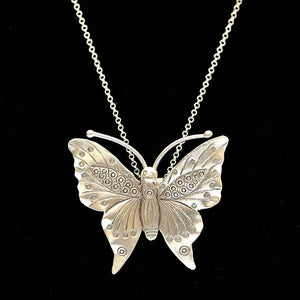 Fair Trade Silver Necklace - Butterfly