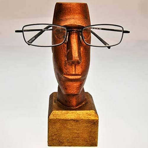 Fair Trade Spectacle Stand - Wooden, Gold/Copper (WSL)