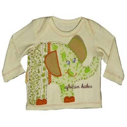 Fair Trade T-Shirt (Long Sleeve) - 'Baby Ellie' 0-3m (WSL)