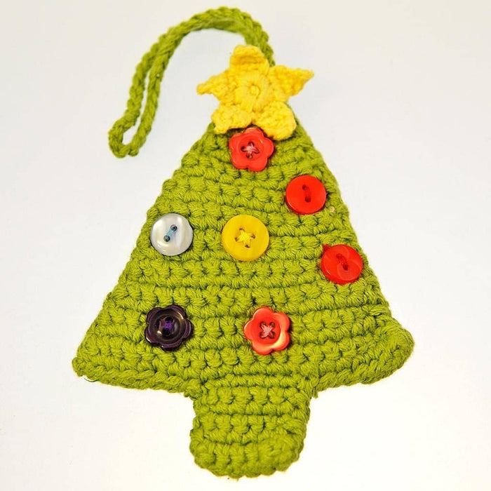 Fair Trade Tree Decoration - Crocheted Christmas Tree (WSL)