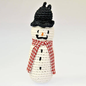 Fair Trade Tree Decoration - Crocheted Snowman