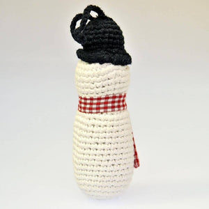 Fair Trade Tree Decoration - Crocheted Snowman