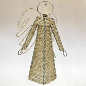 Fair Trade Wire Beaded Angel Sculpture