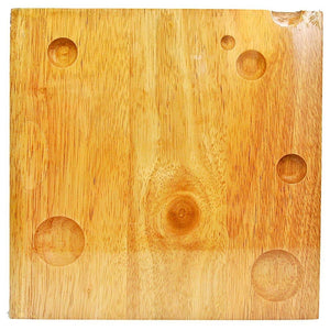 Fair Trade Wooden Cheese Board - 'Holey Cheese'