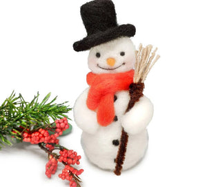 Festive Snowman Needle Felting Kit (Age 10+)