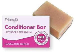 Friendly Soap - Lavender & Geranium Conditioner Bar 95g