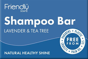 Friendly Soap - Lavender & Tea Tree Shampoo Bar 95g