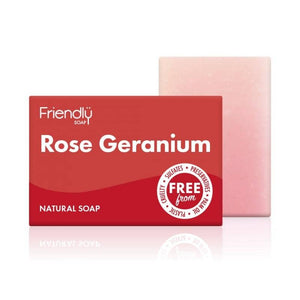 Friendly Soap - Rose Geranium Bar 95g