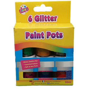 Glitter Craft Paints (6 Pack)