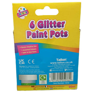 Glitter Craft Paints (6 Pack)