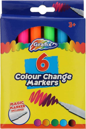 Grafix Colour Change Markers - Pack of Six