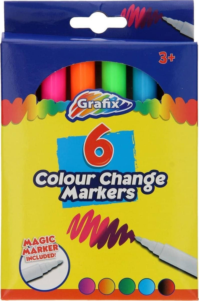 Grafix Colour Change Markers - Pack of Six (WSL)