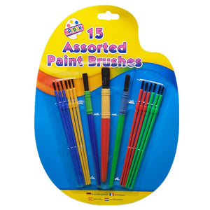 Kids Paint Brush Set (15 brushes)