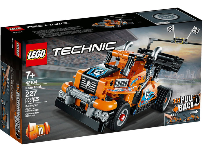 LEGO Technic 2-in-1 Pull Back Race Truck - 42104
