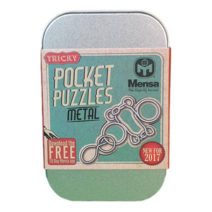 Mensa Pocket Metal Puzzle - 'Tricky'