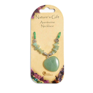 Nature's Gift Heart Necklaces - Aventurine