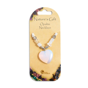Nature's Gift Heart Necklaces - Opalite