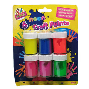 Neon Craft Paints (6 Pack)