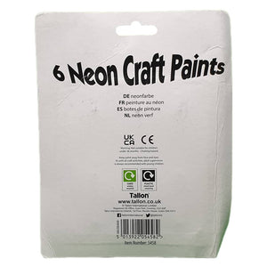 Neon Craft Paints (6 Pack)