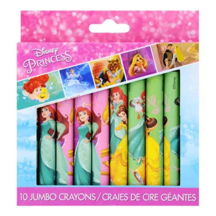 Pack of 10 Jumbo Crayons - Disney Princess