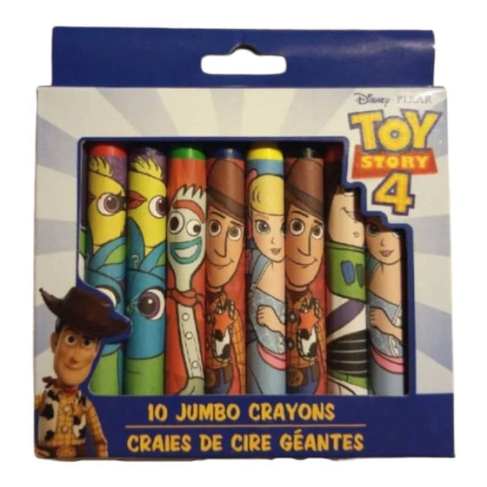 Pack of 10 Jumbo Crayons - Toy Story 4