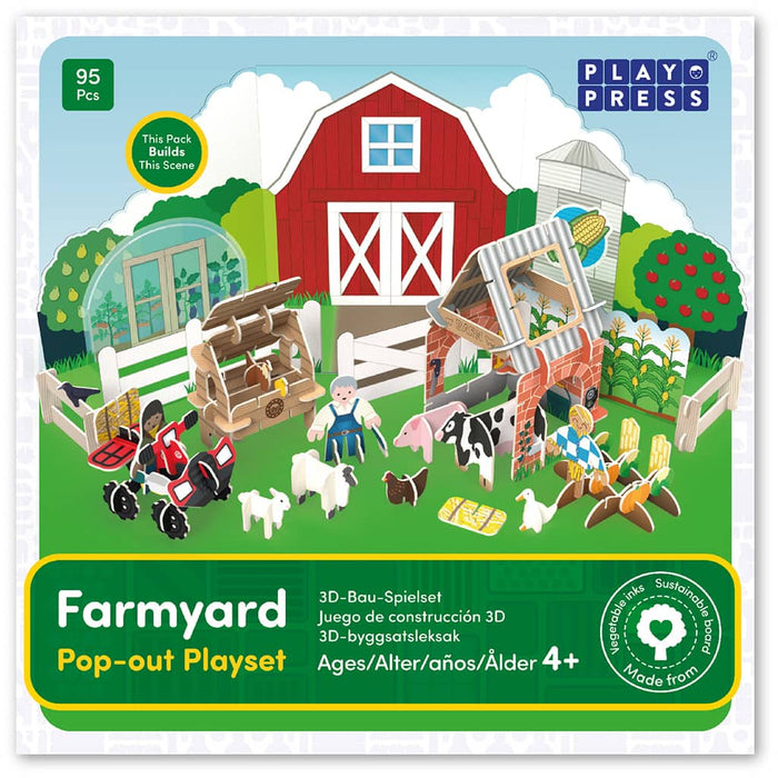 PlayPress Farmyard Eco-Friendly Play Set