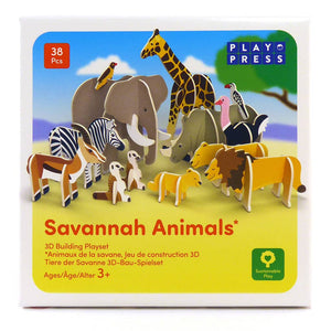 PlayPress Savannah Animals Eco-Friendly Play Set