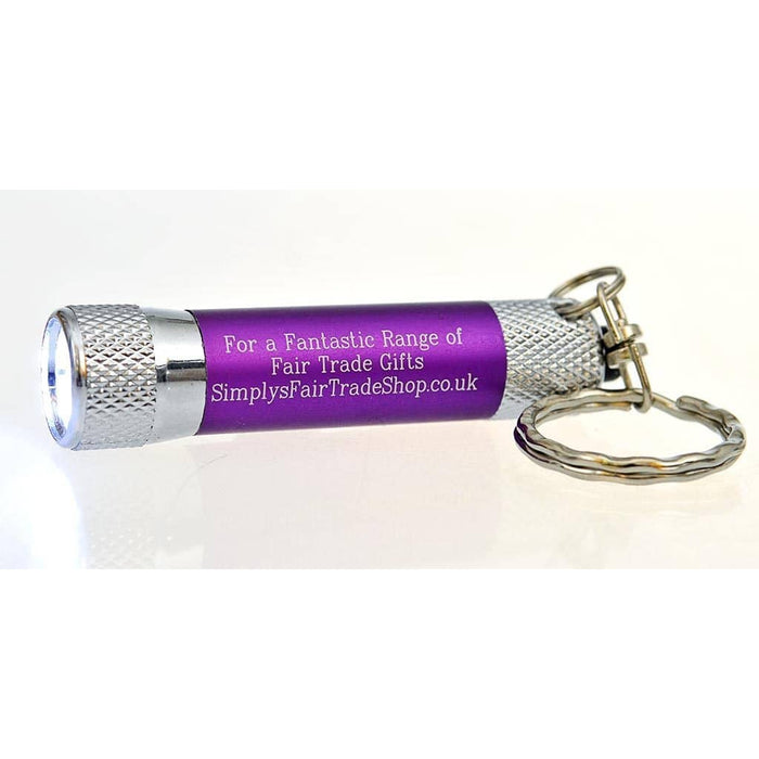 Simply The Best Keyring Torch - Purple