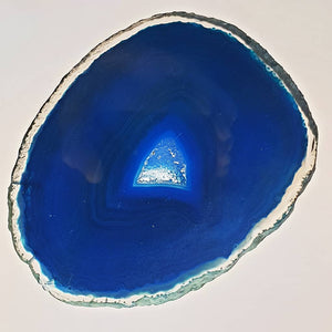 Single Slice of Agate, 3-4" (Blue)