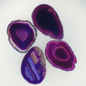 Single Slice of Agate, 3-4" (Purple)