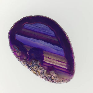 Single Slice of Agate, 3-4" (Purple)