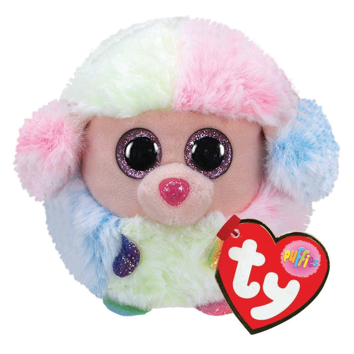 TY Puffies - Rainbow Poodle